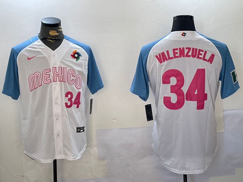 Men Los Angeles Dodgers #34 Valenzuela White Game 2024 Nike MLB Jersey style 10291